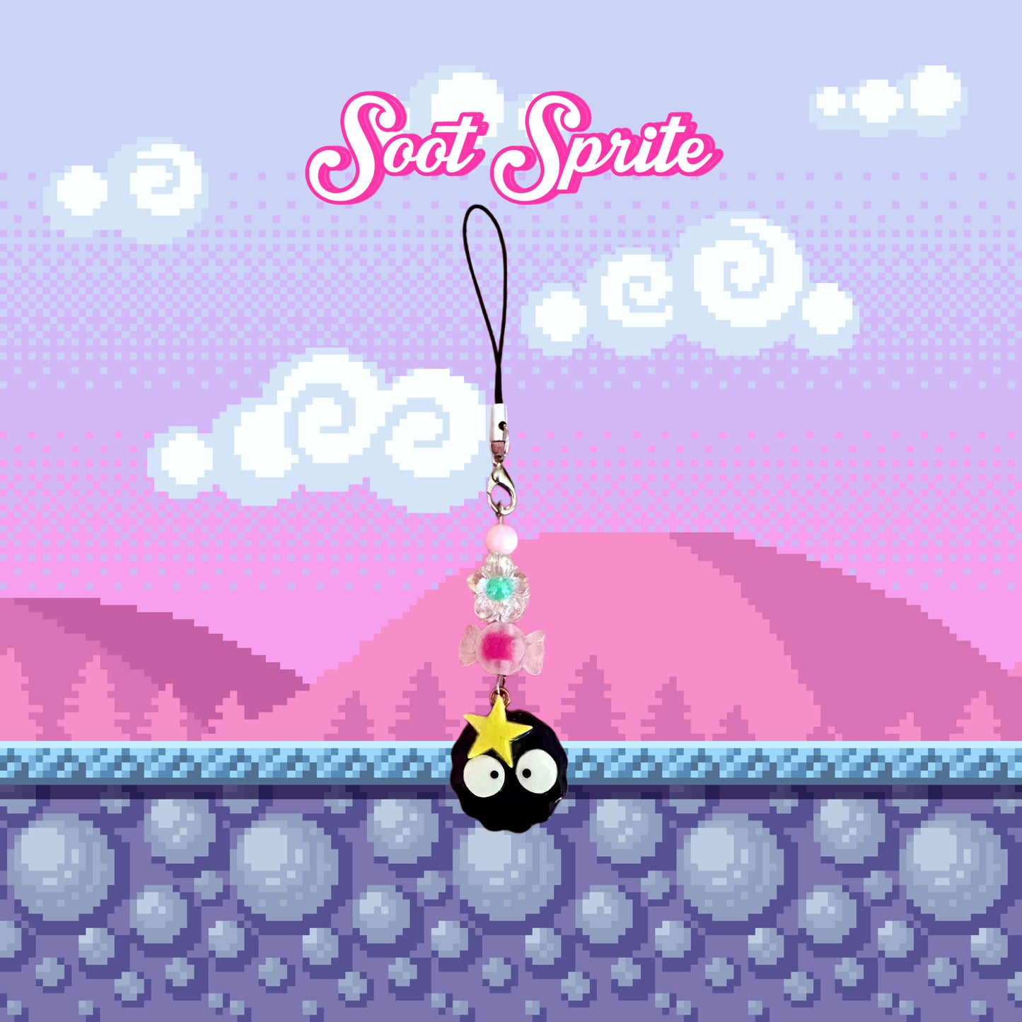 Soot Sprite Phone Charm