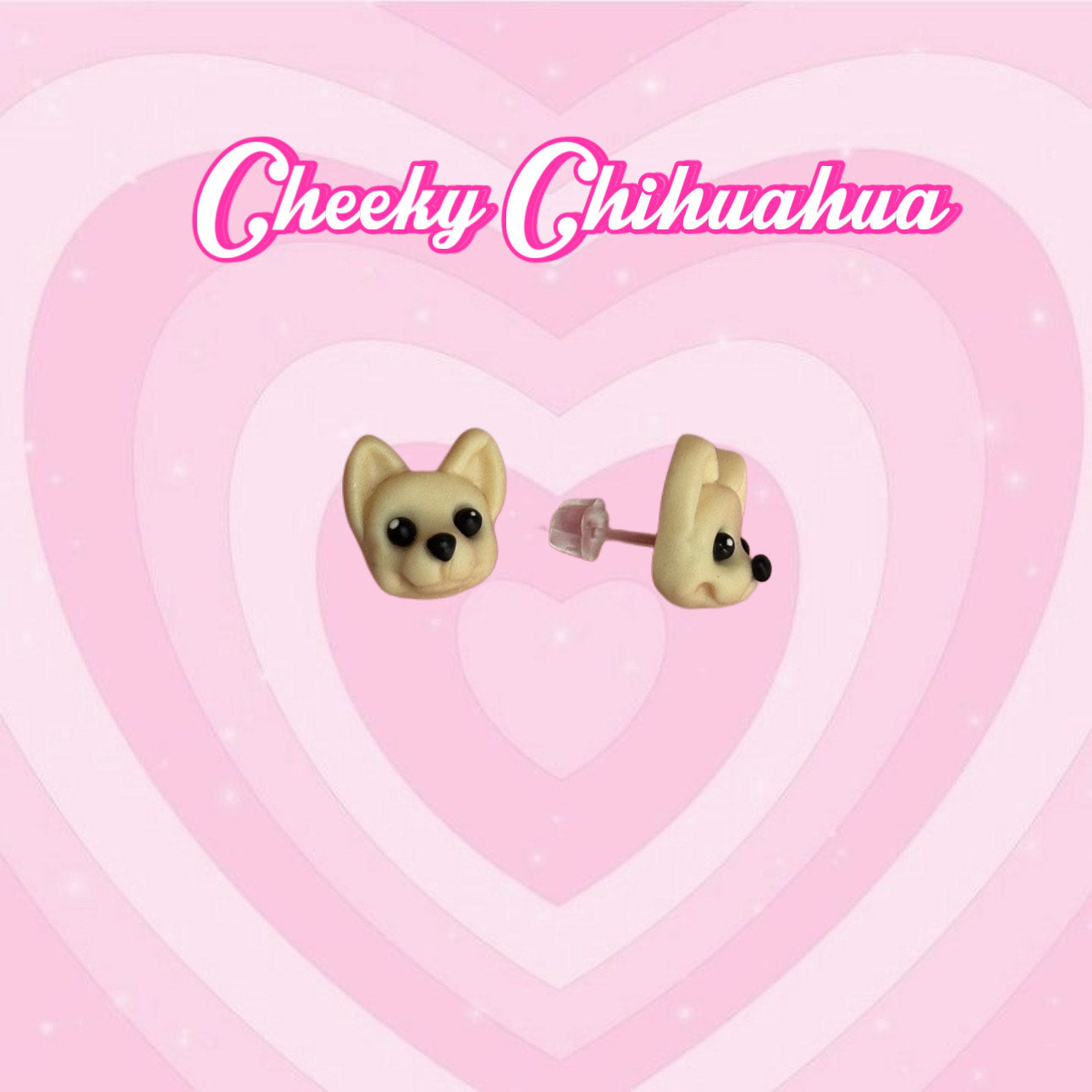 Cheeky Chihuahua Stud Earrings
