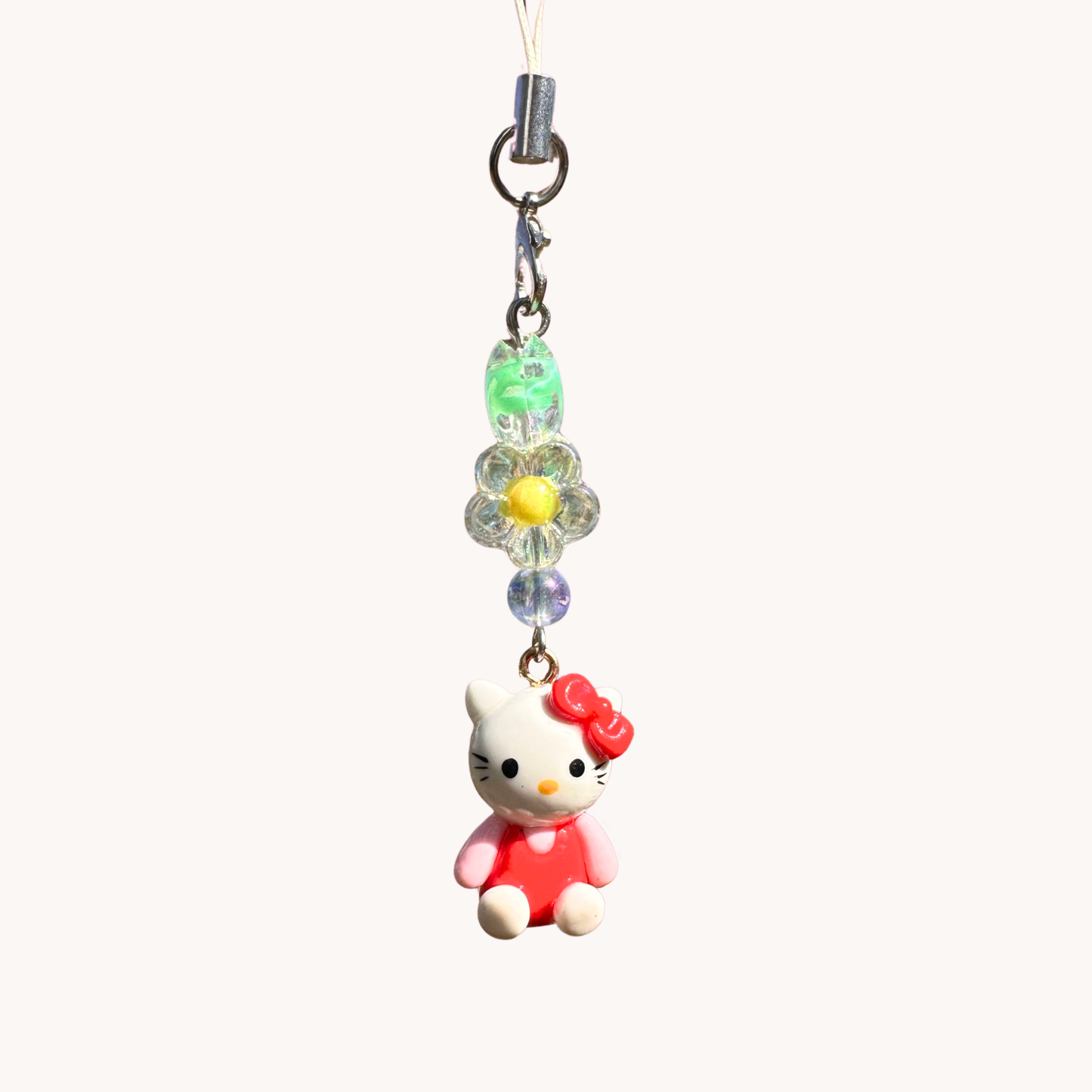 Handmade cute polymer clay hello kitty phone charm