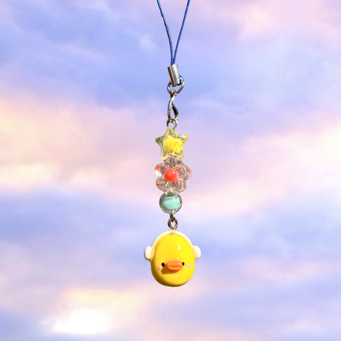 handmade duck phone charm