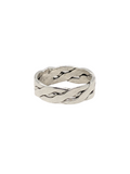 Sterling Silver men's braided band ring Sizes 8.5 - 9