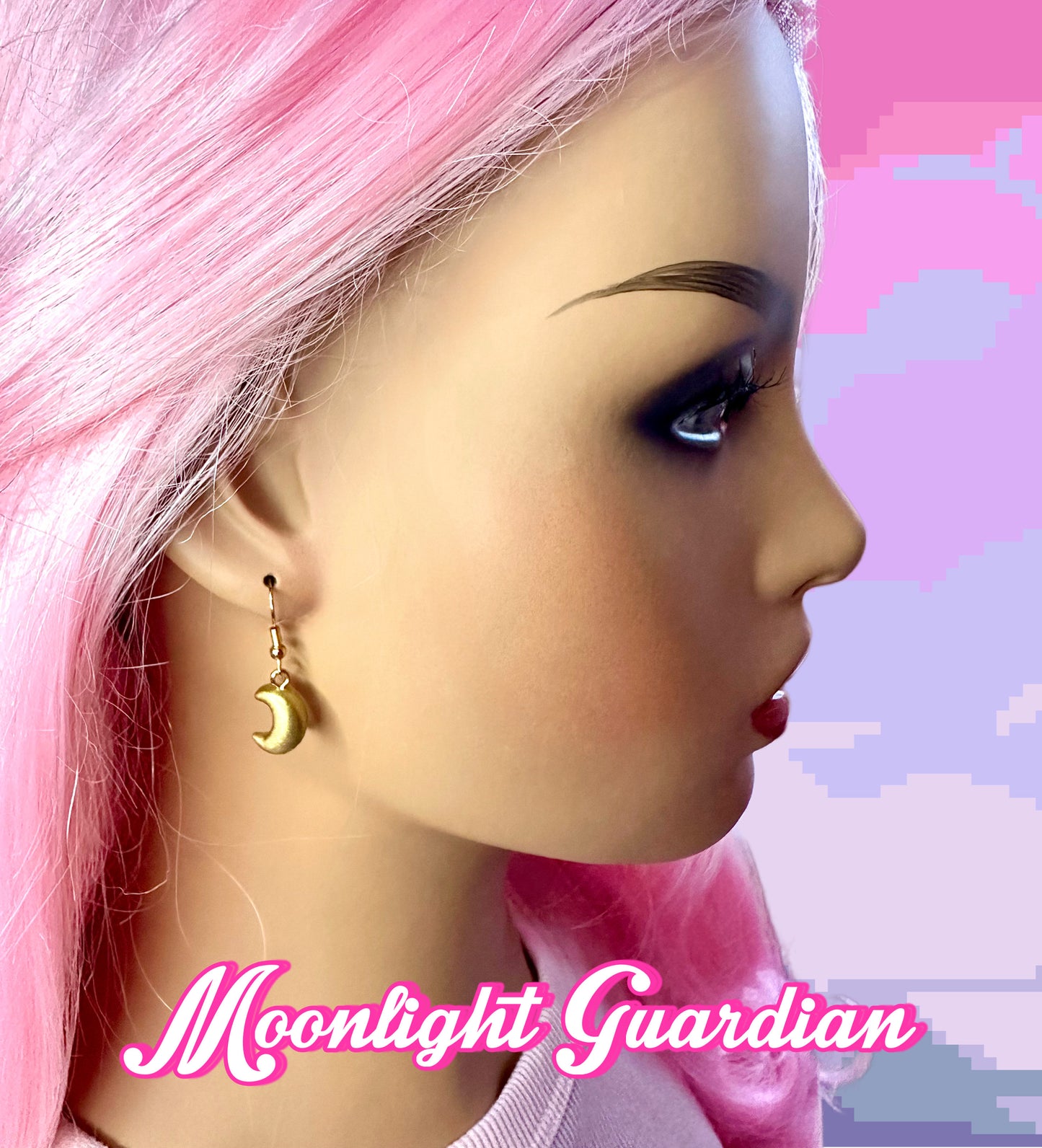 Moonlight Guardian Dangle Earrings