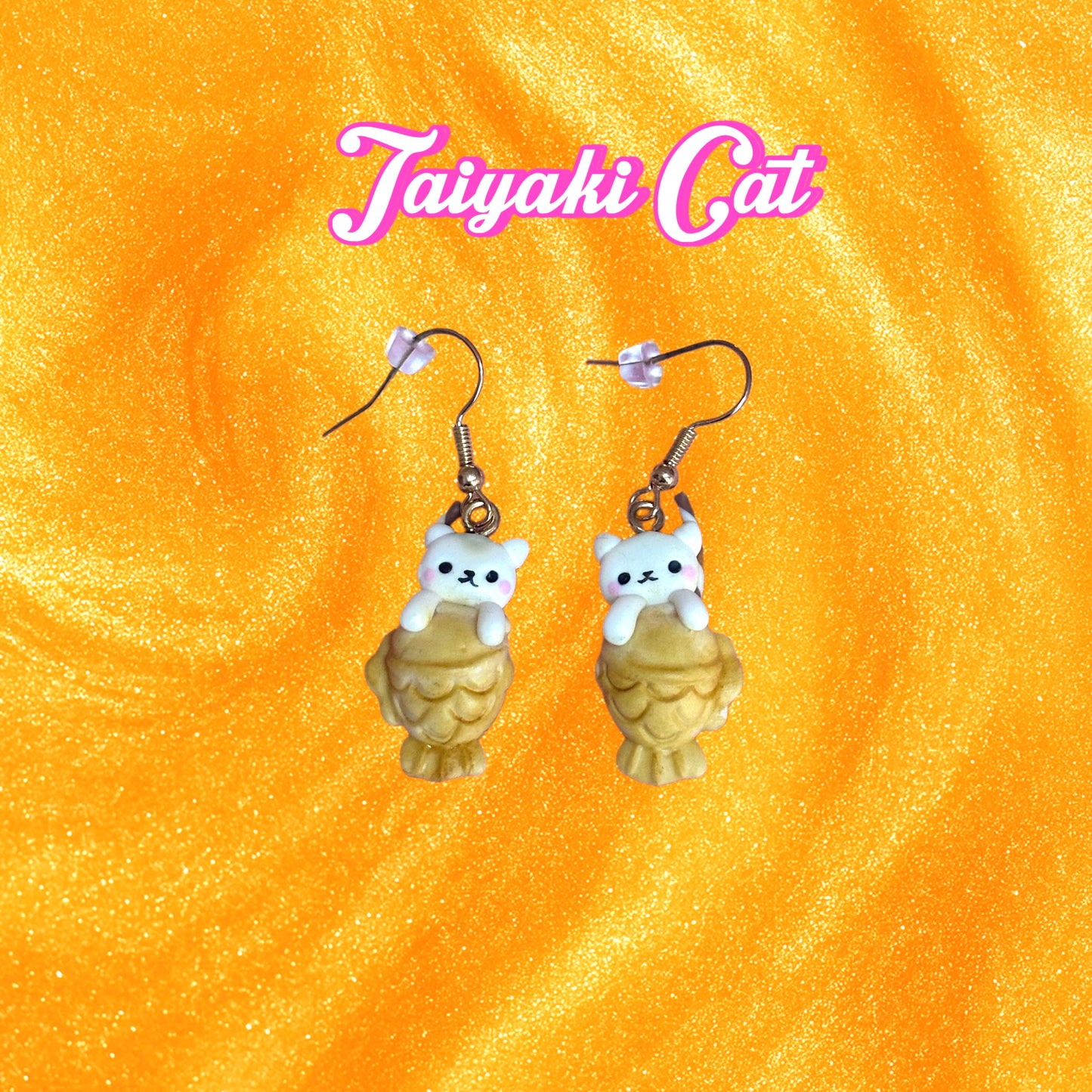 Taiyaki Cat Dangle Earrings