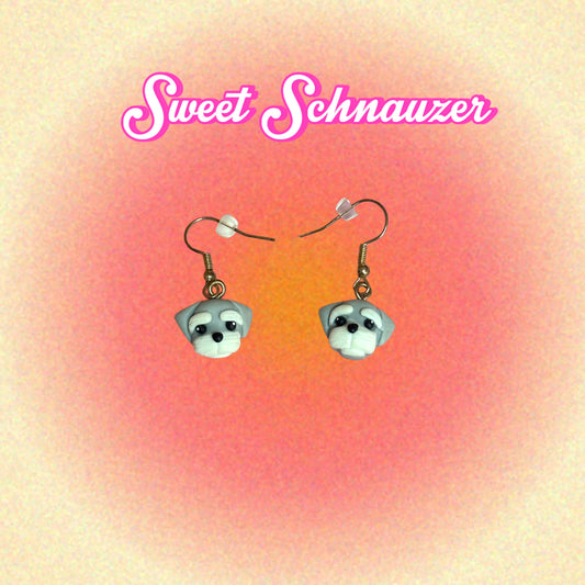 Sweet Schnauzer Dangle Earrings