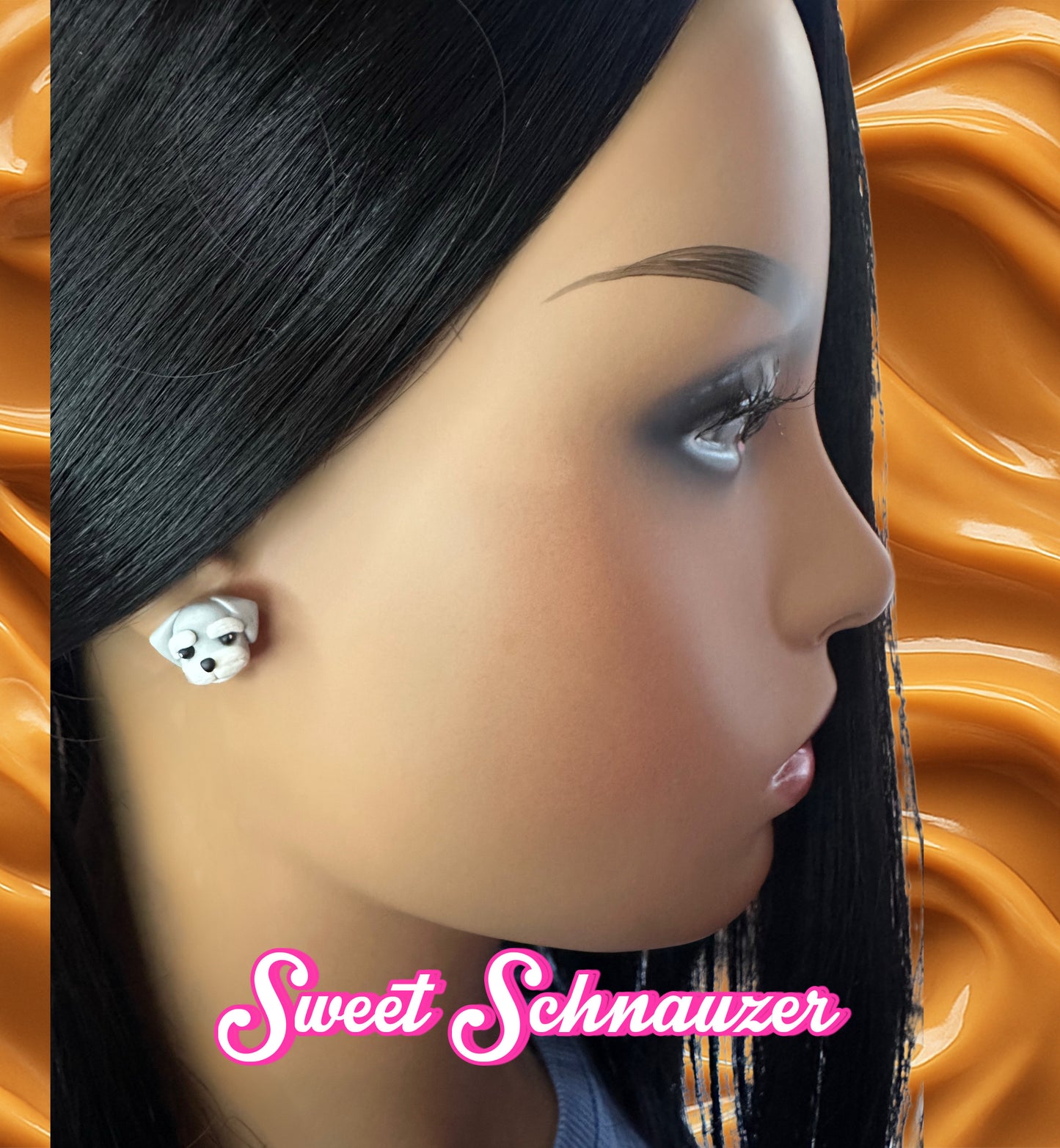 Sweet Schnauzer Stud Earrings