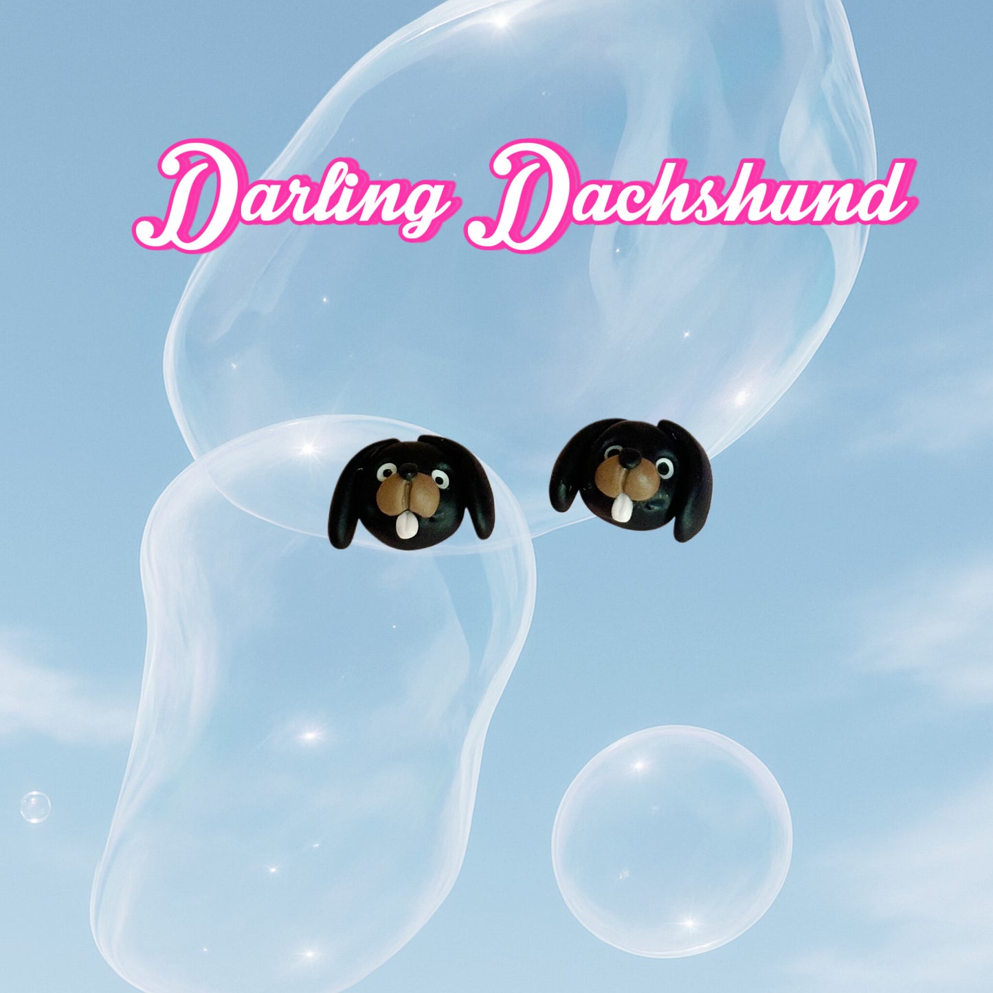 Darling Dachshund Stud Earrings