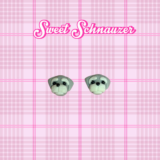 Sweet Schnauzer Stud Earrings