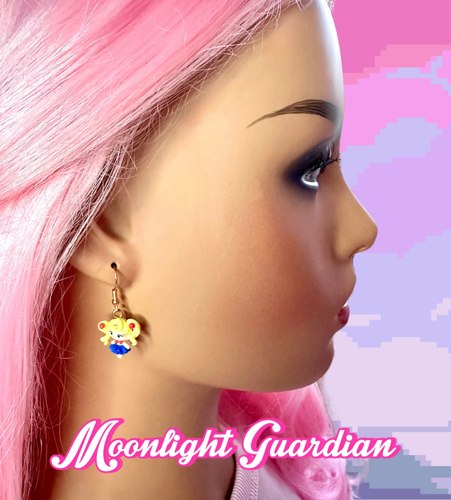 Moonlight Guardian Dangle Earrings