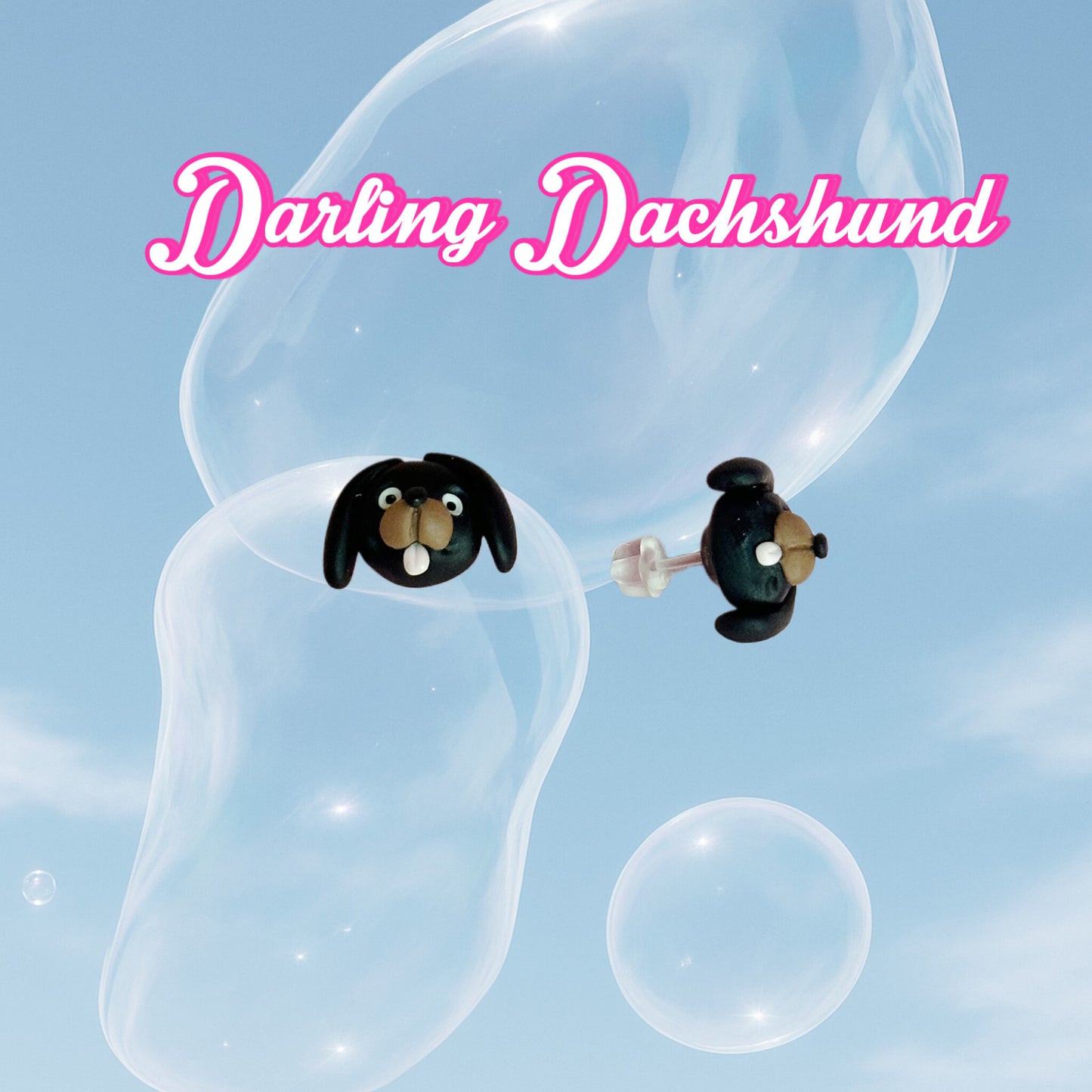 Darling Dachshund Stud Earrings