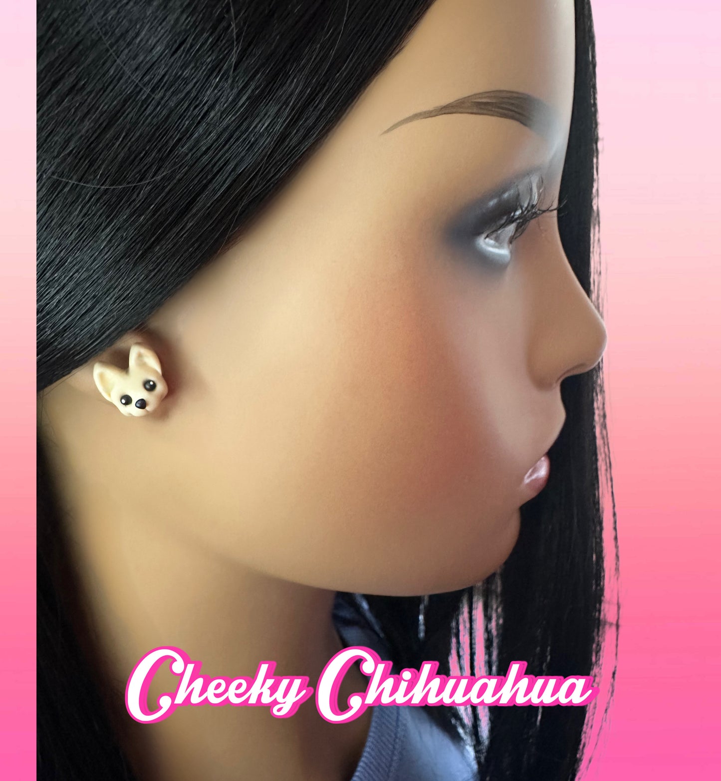 Cheeky Chihuahua Stud Earrings