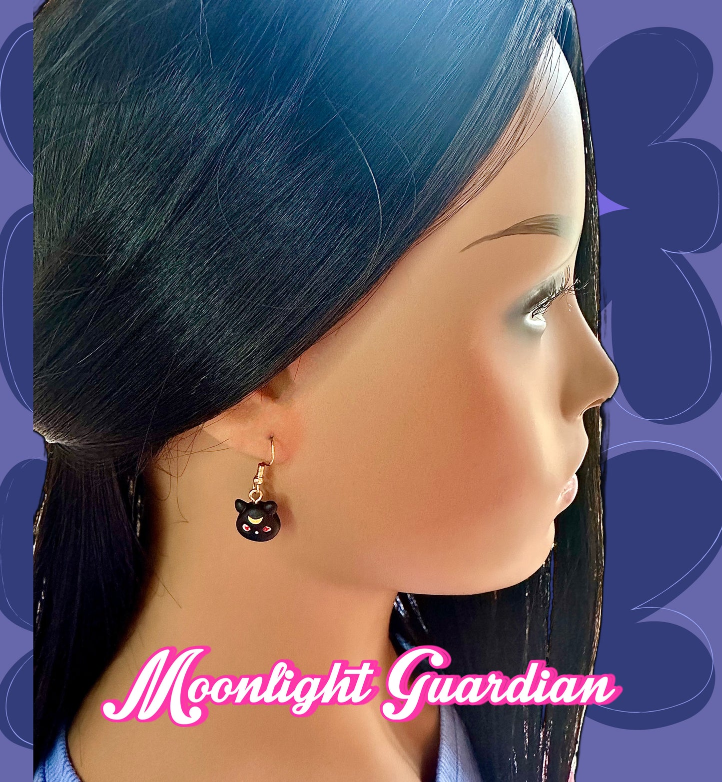 Moonlight Guardian Dangle Earrings