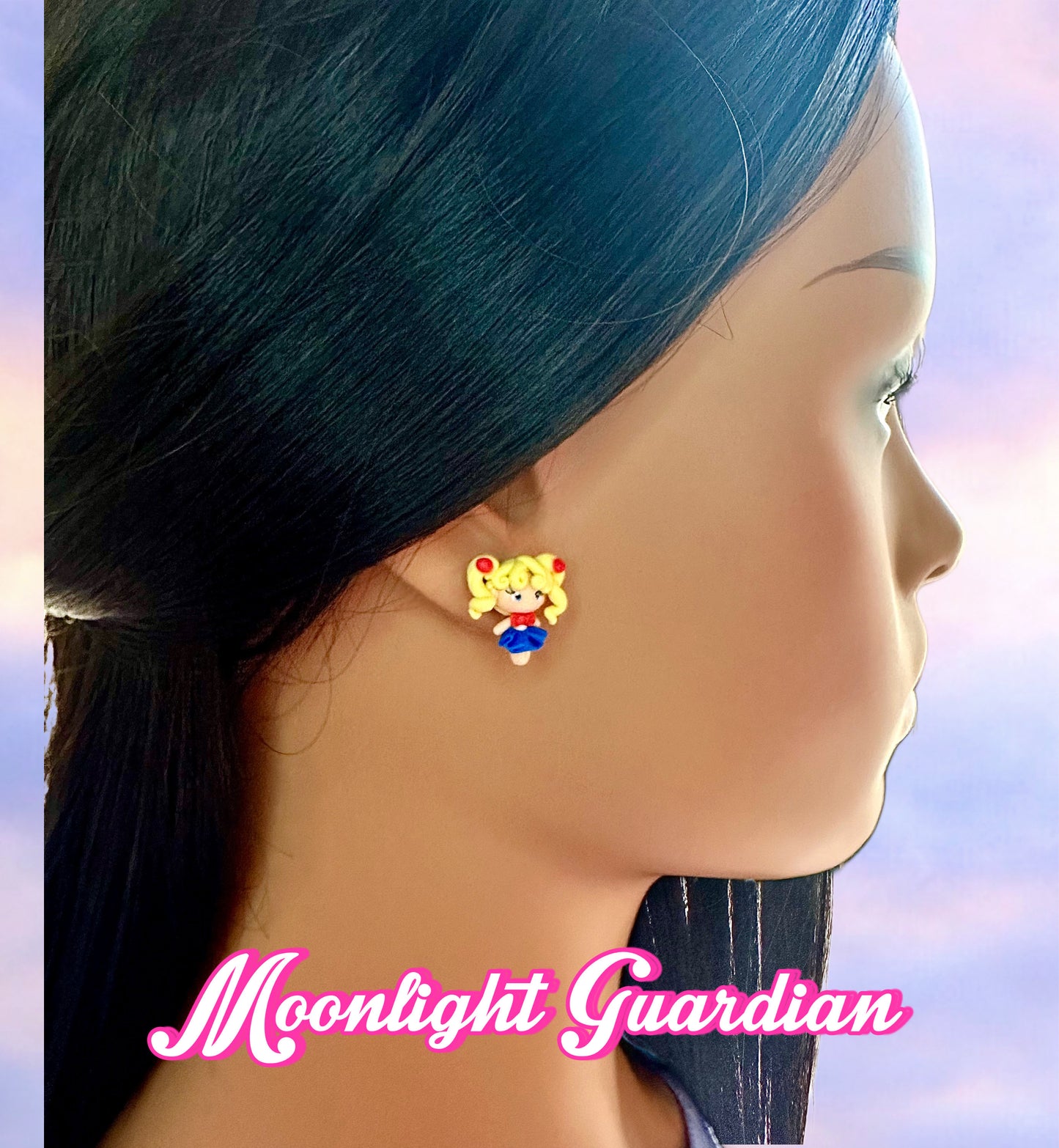 Moonlight Guardian Stud Earrings