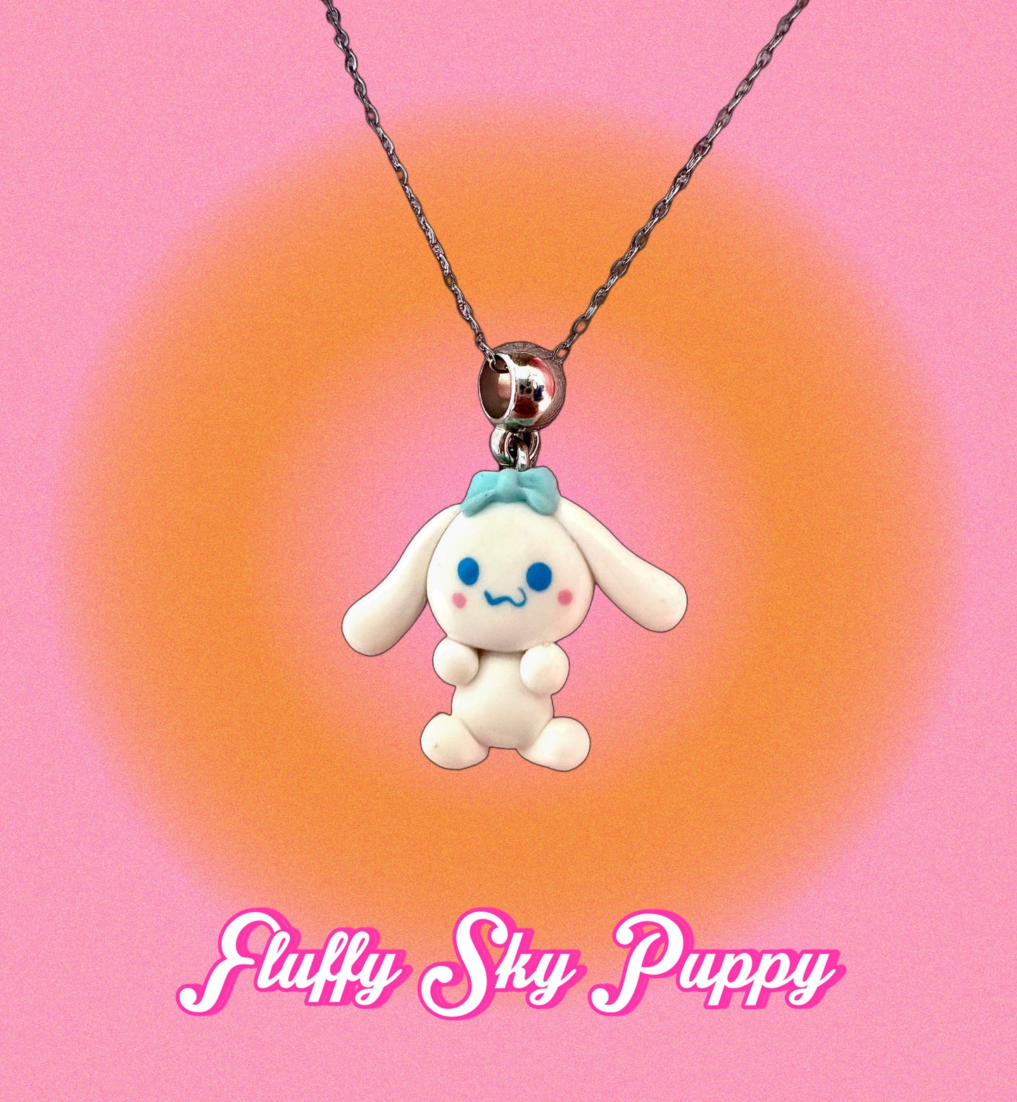 Fluffy Sky Puppy Necklace