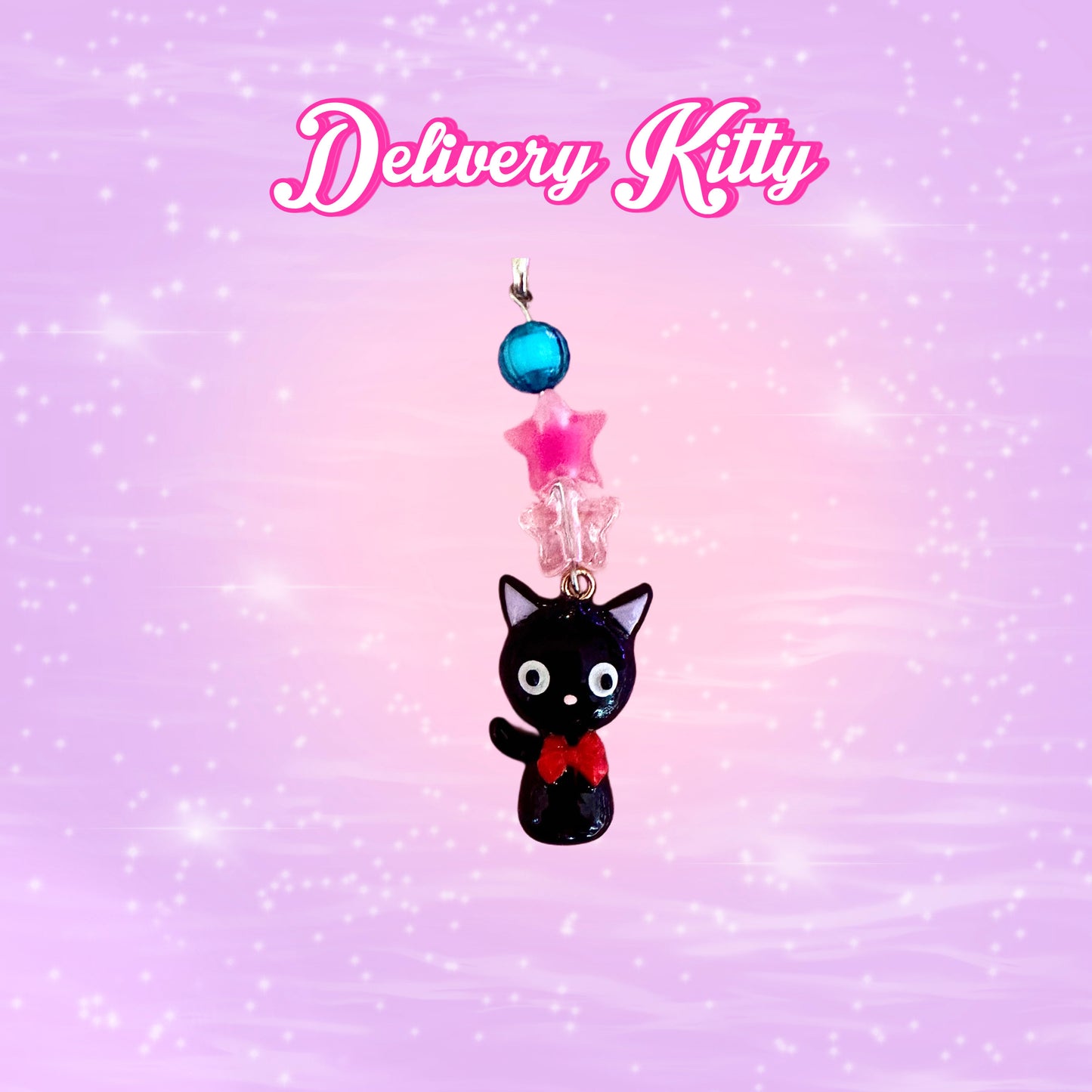 Delivery Kitty Phone Charm