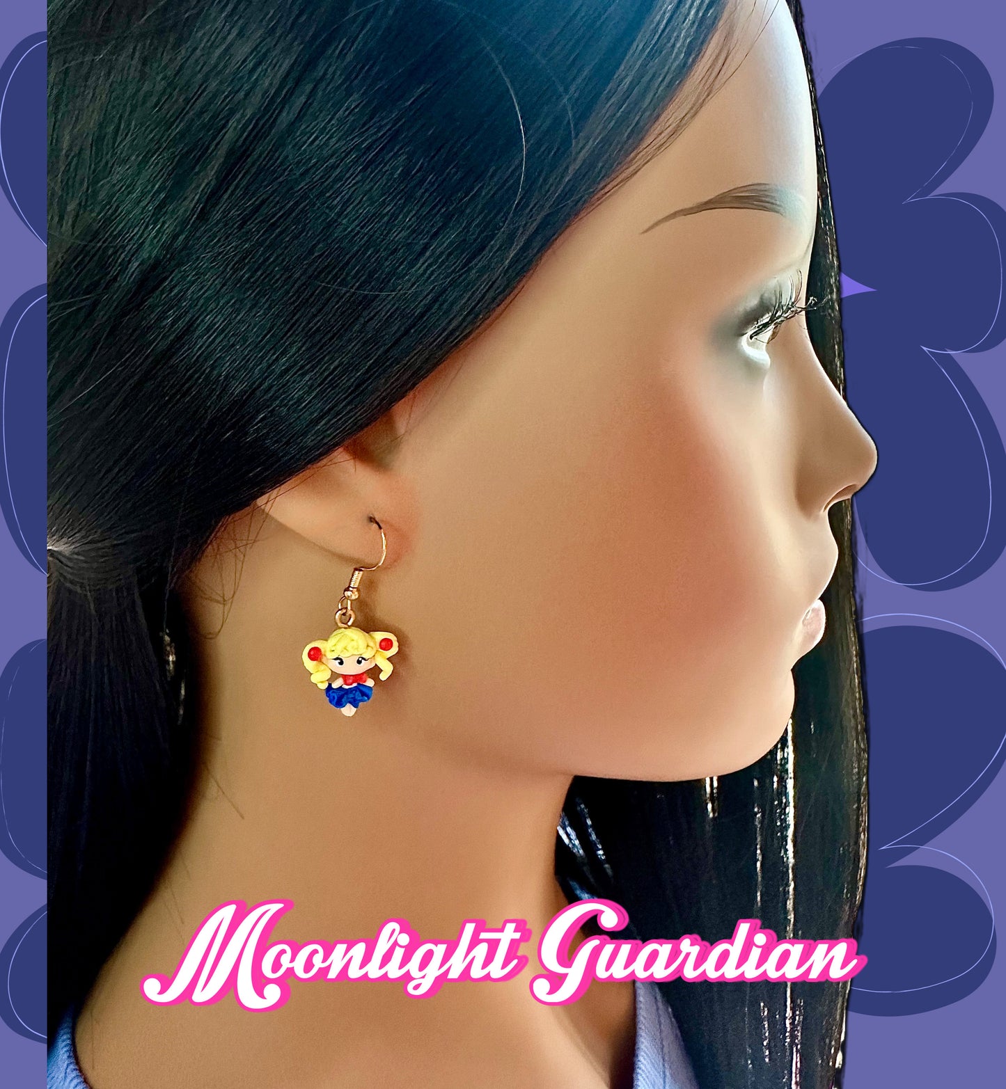Moonlight Guardian Dangle Earrings