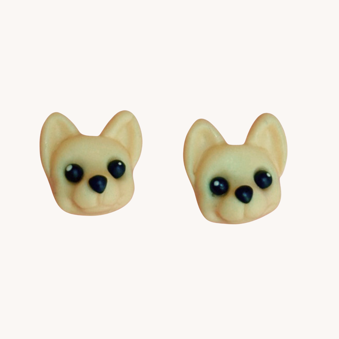 handmade polymer clay chihuahua earrings
