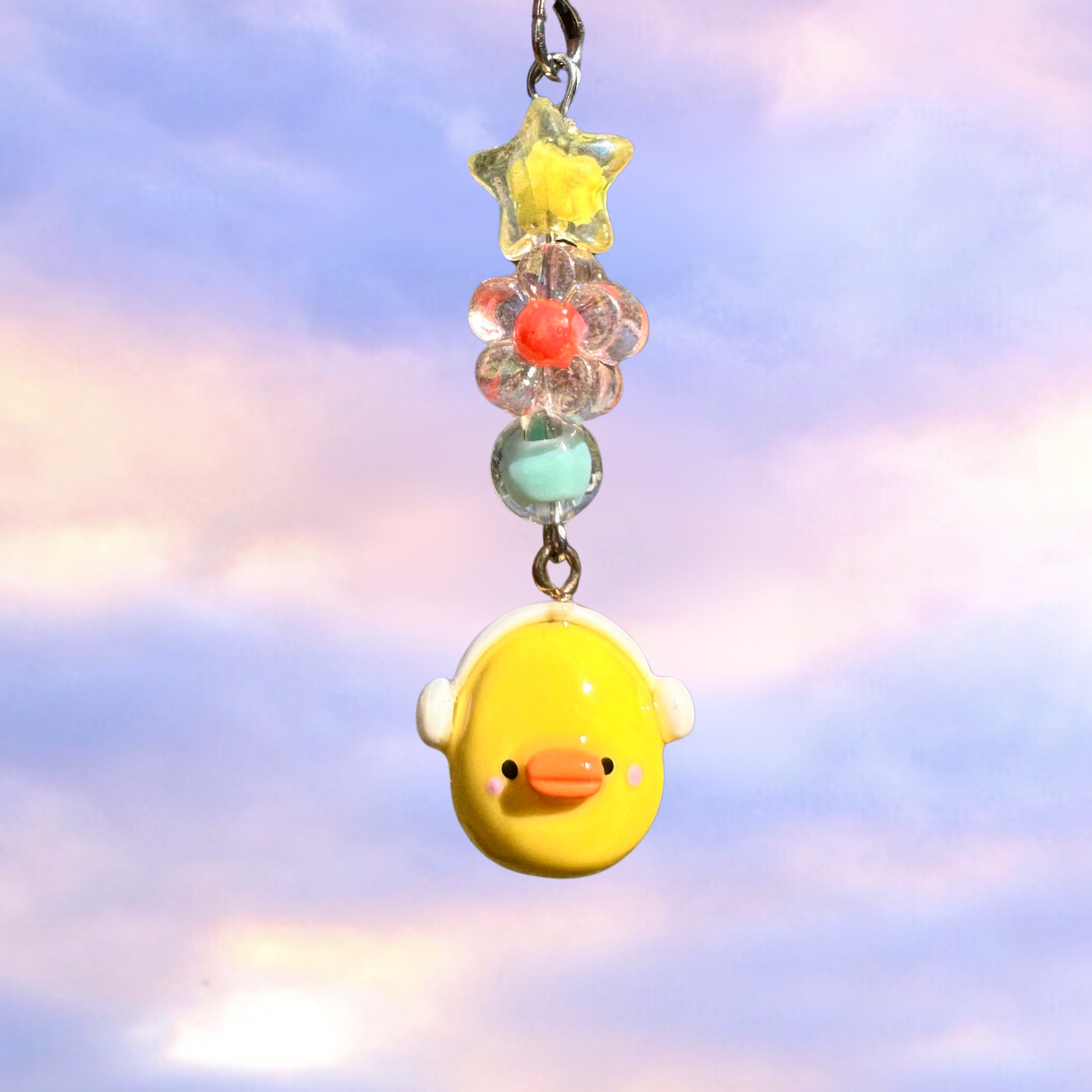 handmade duck phone charm