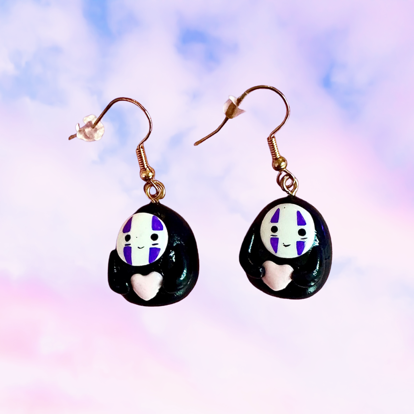 cute kawaii  spirited away handmade clay earrings