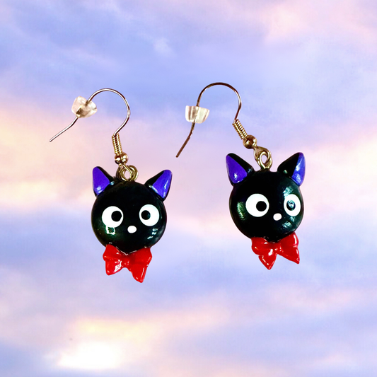 cute kawaii kikis delivery service handmade clay earrings