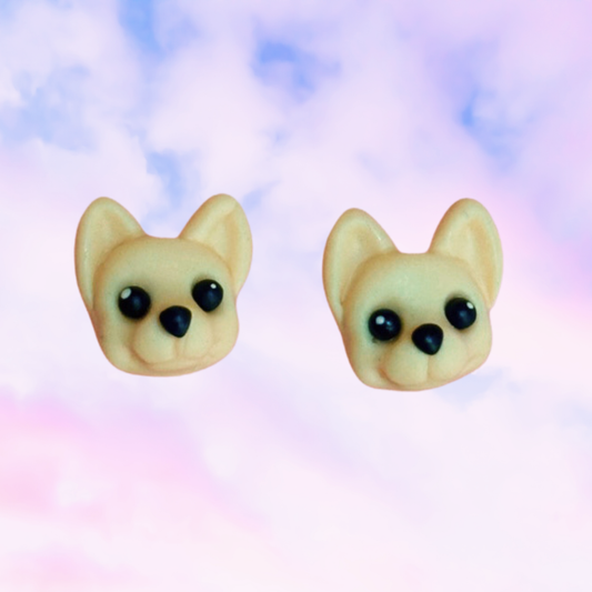 kawaii cute hypoallergenic chihuahua stud earrings