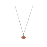 Botswana Agate pendant sterling silver necklace 18" chain
