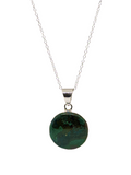 Chrysocolla in Sterling Silver 20" Necklace