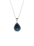 Blue Pietersite Pendant 925 Sterling Silver Necklace 18"