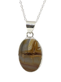 Picture Jasper in Sterling Silver 20" necklace