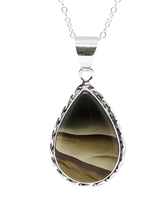 Picture Jasper pendant in Sterling Silver