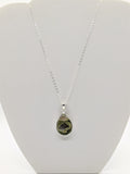 Rainforest Jasper in Sterling Silver 20" necklace