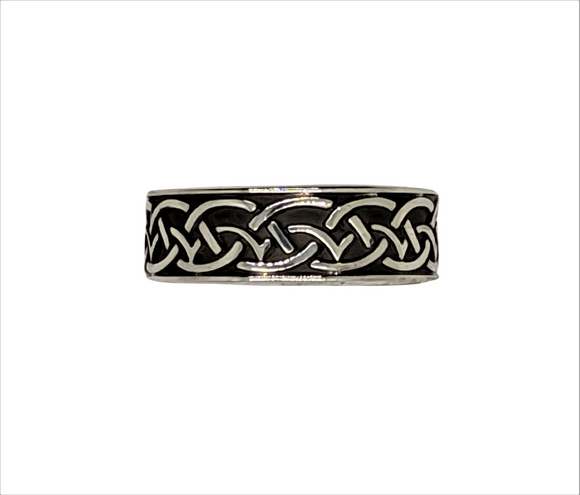 Sterling Silver men's Wave ring Size 13 - 14